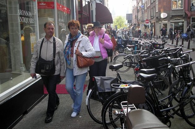 Амстердамские велосипедисты