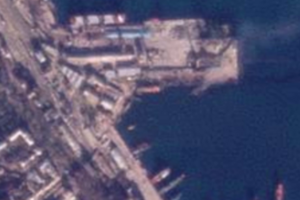 Спутниковые снимки порта Феодосии продемонстрировали последствия удара ВСУ
