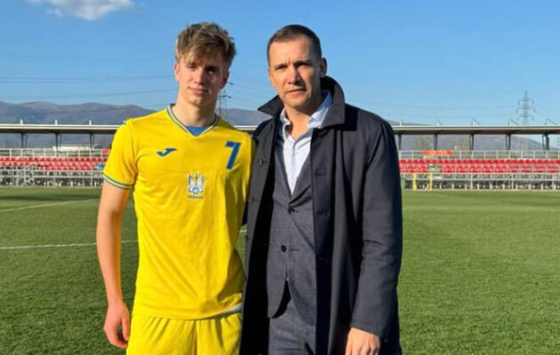 Сын Андрея Шевченко дебютировал в составе юношеской сборной Украины